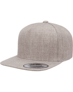 Yupoong YP5089 Adult 5-Panel Flat Visor Classic Snapback Cap custom embroidered — Sport X Canada