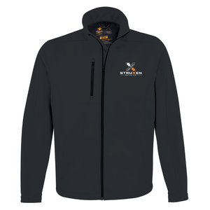 JM1200 men’s performance softshell jacket – fleece-lined, weather-resistant work jacket for custom embroidery. Perfect for bulk orders, teams, and workwear.