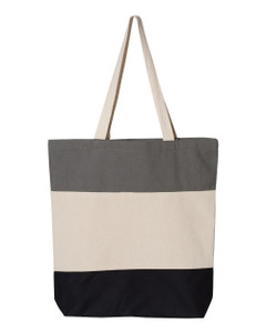 Q-Tees Q125900 11L Tri-Color Tote custom decorated — Sport X Canada