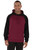 FLEECE TWO TONE HOODED SWEATSHIRT - Front Logo Included