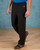 Adult Powerblend® Open-Bottom Fleece Pant with Pockets - Front Logo Included