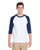 Gildan G570 Adult Heavy Cotton Three-Quarter Raglan Sleeve T-Shirt custom decorated — Sport X Canada