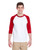 Adult Heavy Cotton™ Three-Quarter Raglan Sleeve T-Shirt - Front Logo Included