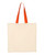 Q-Tees Economical Tote with Contrast Color Handles