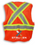 BK104ORG 100% Polyester Mesh Safety Vest—lightweight, breathable, and high-visibility. Ideal for worksites, crews & events across Canada.