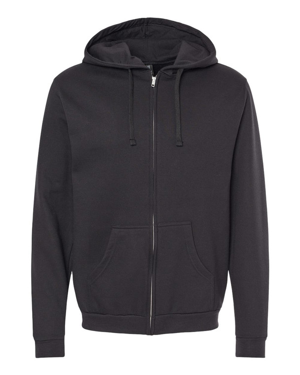 Unisex Zipper Fleece Hoodie - Front Logo Included