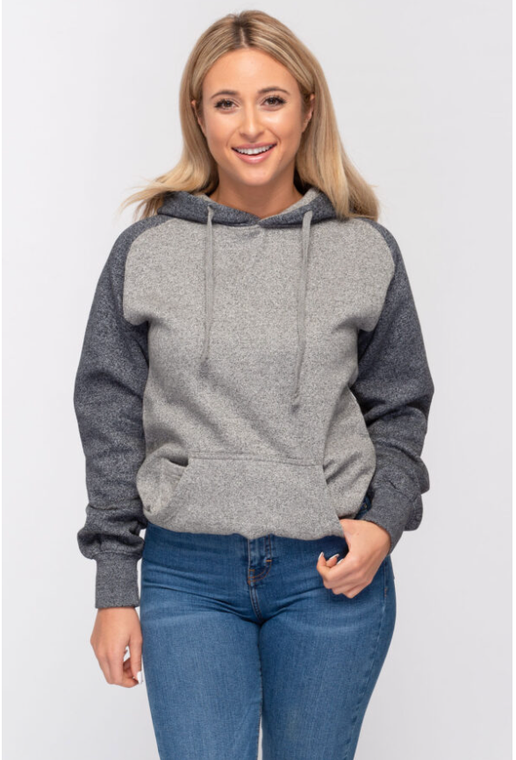 Milltex 869 Adult Unisex Heavy Weight Marled Varsity Hoody custom decorated — Sport X Canada