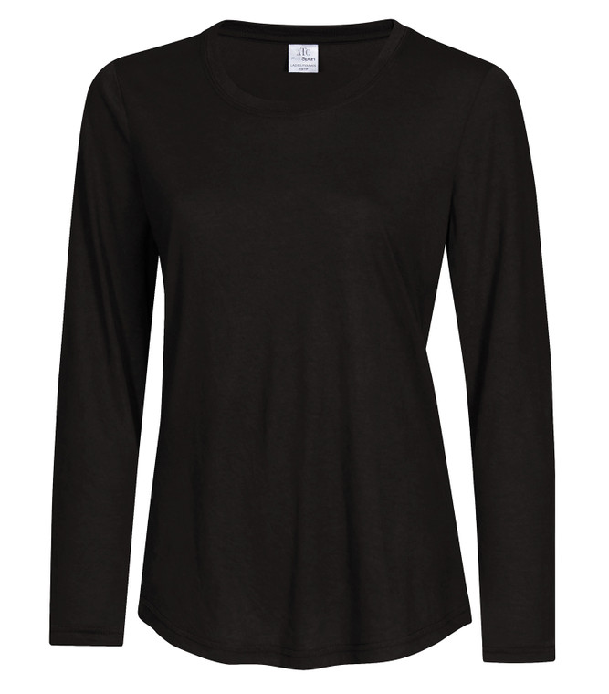 ATC ATC8015L Eurospun Ring Spun Long Sleeve Ladies Tee custom decorated — Sport X Canada