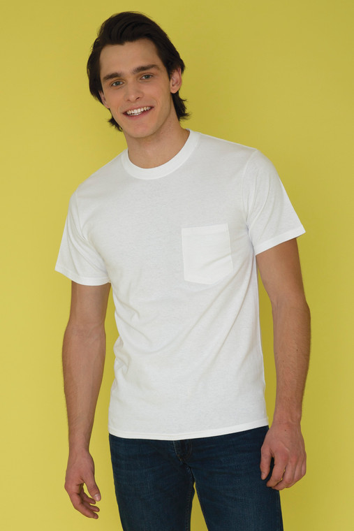 ATC ATC1000P Everyday Cotton Pocket Tee custom decorated — Sport X Canada