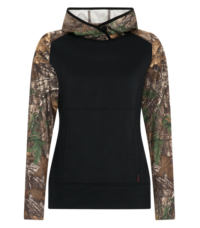 REALTREE® TECH FLEECE HOODED LADIES' SWEATSHIRT - Front Logo Included