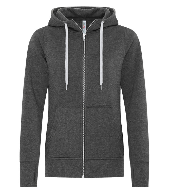 ESACTIVE® CORE FULL ZIP HOODED LADIES’ SWEATSHIRT - Front Logo Included