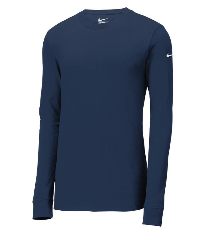 Nike NKBQ5230 Dri-FIT Cotton/Poly Long Sleeve Tee custom decorated — Sport X Canada