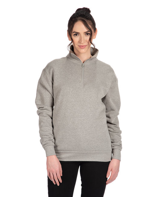 Unisex Fleece Quarter-Zip - Front Logo Included