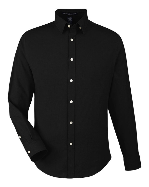 Devon & Jones DG505 Men's CrownLux Performance Spencer Poplin Dress Shirt custom decorated — Sport X Canada