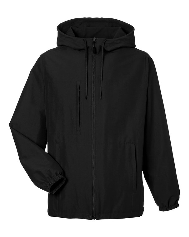 Harriton M73 Unisex Flex Twill Hooded Jacket custom decorated — Sport X Canada