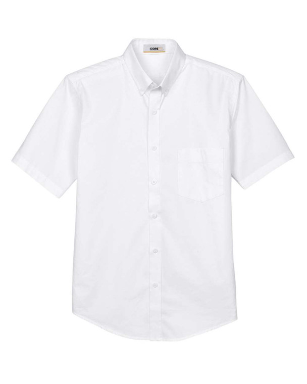 CORE365 Men's Optimum Short Sleeve Twill Dress Shirt - Front Logo Included