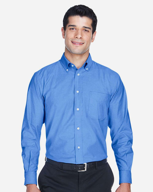 Harriton M600 Men's Oxford Shirt custom decorated — Sport X Canada