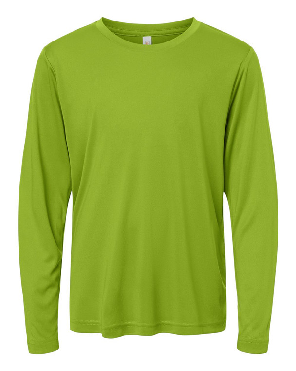Core365 CE10LY Youth Capital Performance Long Sleeve T-Shirt custom decorated — Sport X Canada