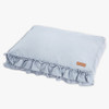 Linen Frill Flat Bed Blue (Medium)