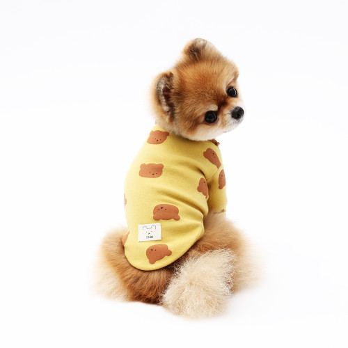 Bruno span cotton t-shirt (Mustard)