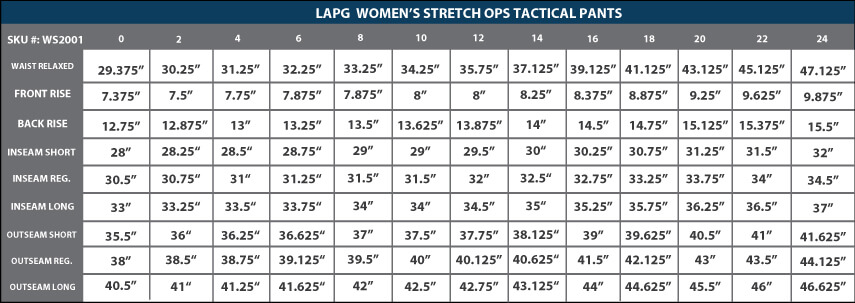Women's stretch tactical pants