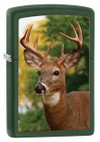 Zippo Windproof Green Matte Deer Lighter 28471 Thumbnail Image