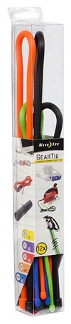 Nite Ize Gear Tie Reusable Rubber Twist Tie Assortment - 12 Pack Thumbnail Image