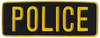 Heros Pride Police Back Patches POLICE-BACK-PATCH - Black and Yellow- LA Police Gear Thumbnail Image
