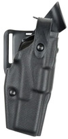 Safariland 6360 ALS/SLS Mid-Ride Level III Plain Black Duty Holster - Glock 17, 22 - Left Hand Thumbnail Image
