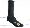 First Tactical 3-Pack Cotton 6 Duty Socks 160001 Thumbnail Image