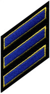Heros Pride Hashmarks - Royal-Med Gold/Black 5381 - LA Police Gear Thumbnail Image