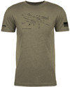 LA Police Gear Men's AR15 Gun Parts T-Shirt - Green - Front Thumbnail Image