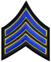 Heros Pride Sergeant 3 Wide Chevron-Royal w/ Med Gold on Black 5422S - LA Police Gear Thumbnail Image