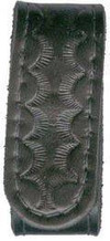 Safariland Basketweave Black  Belt Keeper Hidden Snap profile close up  Thumbnail Image