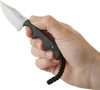 Minimalist Bowie Fixed Blade Knife in model hand Thumbnail Image