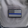 LA Police Gear Thin Blue Line PVC US Flag Patch PATCH-PVC-FLAG_005 Thumbnail Image