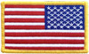 LA Police Gear Embroidered Reversed US Flag Patch  PATCH-EMB-FLAG-REV  Thumbnail Image