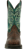 Georgia Boot Carbo-Tec LT 11" Brown/Green Waterproof Pull-On Boot  GB00436  Thumbnail Image