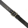 Aker B08 1-1/2" Garrison Pant Belt black plain brass Thumbnail Image