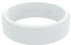 Qalo Women's Step Edge White Narrow Polished Ring QS9-FNW  QS9-FNW  Thumbnail Image