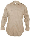Elbeco Women's Tan LA County Sheriff RipStop Long Sleeve Uniform Shirt  4577RS  Thumbnail Image