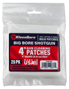 KleenBore 4" Big Bore Shotgun Cleaning Patches - 25 Pack  P206 026249003374 Thumbnail Image