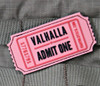 Tactical Outfitters Valhalla Admit One PVC Patch  1089-TO  Thumbnail Image
