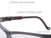 Howard Leight Uvex Genesis Safety Glasses Black Frame Clear Antifog Lens  S3200HS 603390130779 Thumbnail Image