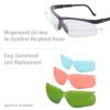 Howard Leight Uvex Genesis Safety Glasses Black Frame Clear Antifog Lens  S3200HS 603390130779 Thumbnail Image
