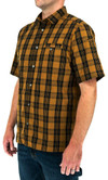 LA Police Gear Men's Short Sleeve Core Plaid Button Up Shirt  CSSBUP  Thumbnail Image