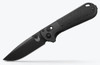 Benchmade 430BK-02 Redoubt Drop-Point Plain Edge Black Grivory Folding Knife  430BK-02 610953211516 Thumbnail Image