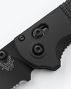Benchmade 430SBK-02 Redoubt Drop-Point Combo Edge Black Grivory Folding Knife  430SBK-02 610953211523 Thumbnail Image