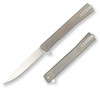 Ocaso Solstice Flipper Folding Knife With Satin Straight Blade And Titanium Handle  10CTS 850042713020 Thumbnail Image