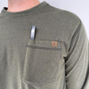 Iron & Haft Long Sleeve Pocket Work Tee  IH-LSWT  Thumbnail Image
